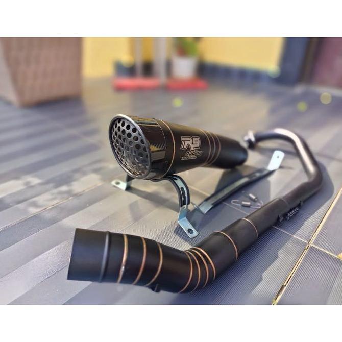 KNALPOT RACING 150CC BLACK DOP R9H2 SATRIAFU SONIC VIXION MEGAPRO GSX R15 CBR CBNEW CBOLD MXKING MXO