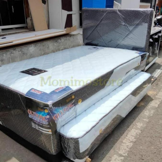 TERBARU KASUR SPRINGBED 2 in 1 OLYMPIC FULLSET BISA GRAB