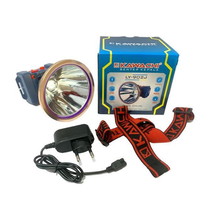 Senter Kepala Tahan Air 90 Watt Kawachi Ly-902J | Senter Camping 90W Cahaya Putih/Kuning Cas Ulang S