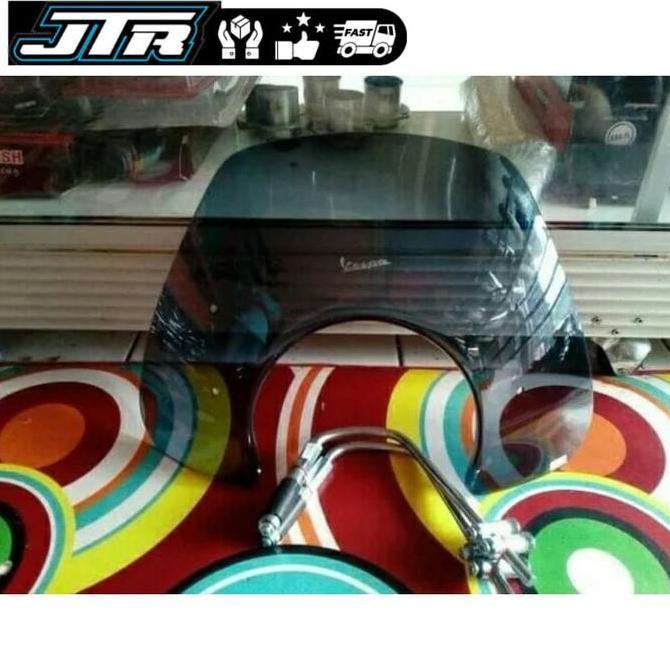 Aksesoris Flyscreen Winshield Buat Vespa LX S Primavera GTS S125iGet & Original