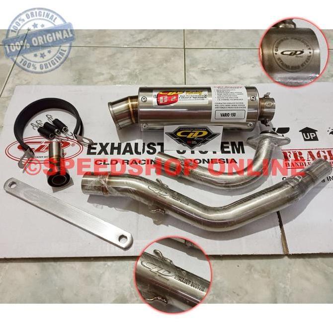 Knalpot CLD Racing Vario 150FI Type C2 Silencer Bulat Doff Original