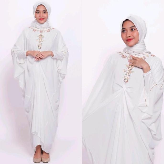 Sale Dress / Kaftan Raisa Free Turban Dan Manset Gamis Muslim Wanita Trendy Simple / Dress Kondangan