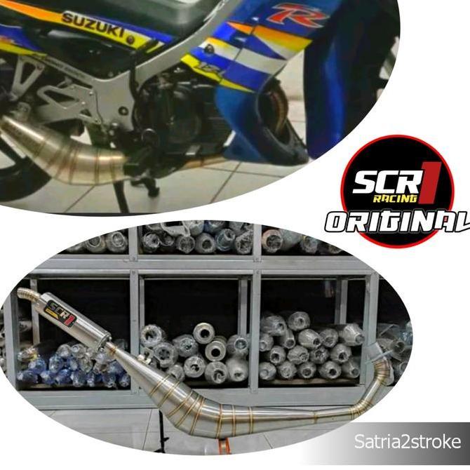Knalpot Satria 2 Tak Bm-power stainless original scr1 racing Original