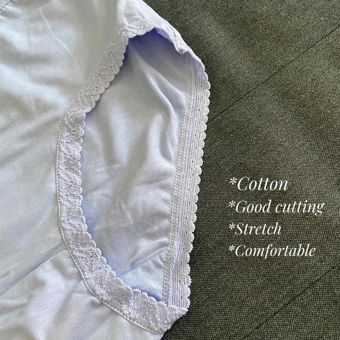 [6Pcs] Celana Dalam Yadaili Renda 613 Original | Cd Perempuan Katun | Cd Yadaili Polos Katun