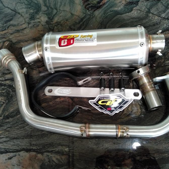 Knalpot CLD Racing Beat Karbu Beat Fi Vario 110 old type C1 Oval Doff Original