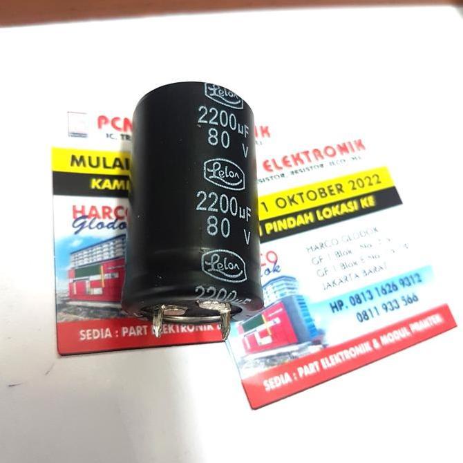 Elco 2200uf 80v 2200 uf 80 v