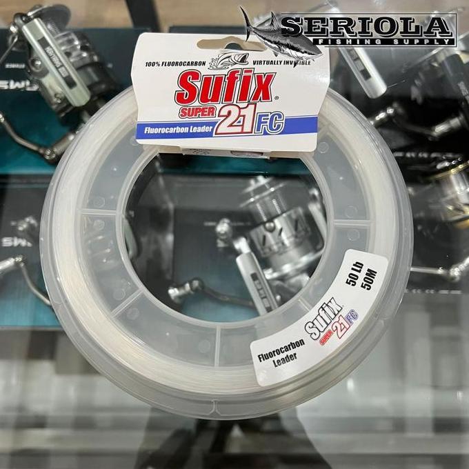 NEW LEADER SUFIX SUPER 21FC CLEAR 50M 50lb 60lb