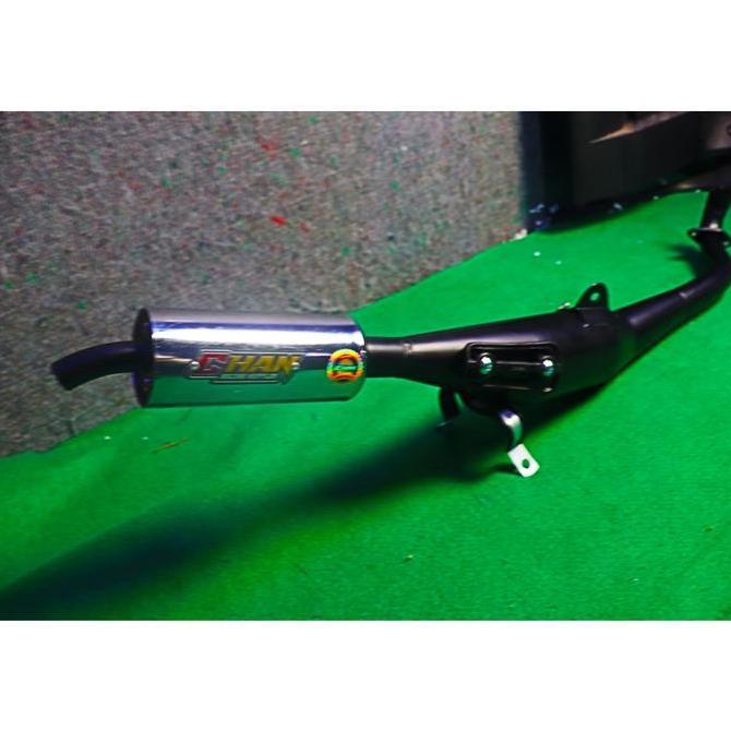 knalpot chan racing fizr f1zr hitam dop original suara garing Original