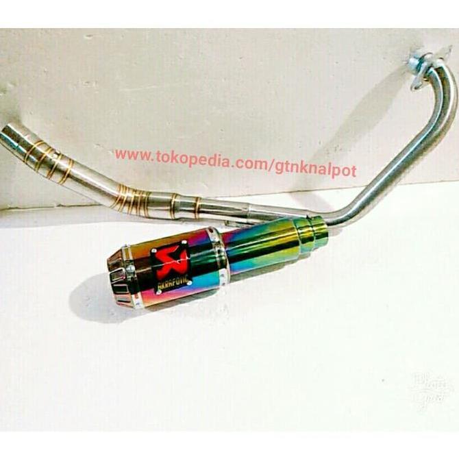knalpot racing akrapovic GP M1 pelangi for vixion Original