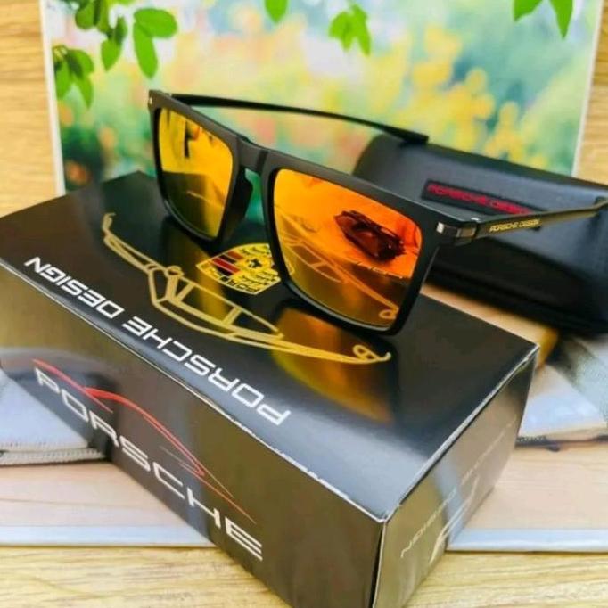 DA7 }} TERLARISSSS  KACAMATA PRIA 2271 LENSA POLARIZED+ANTIRADIASI UV 400 Merah Eyewear