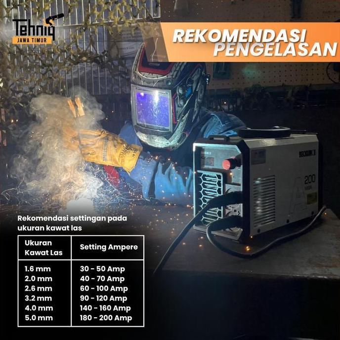 Promo Mesin Las Listrik Beckum A Mma 200 / Trafo Las Cod