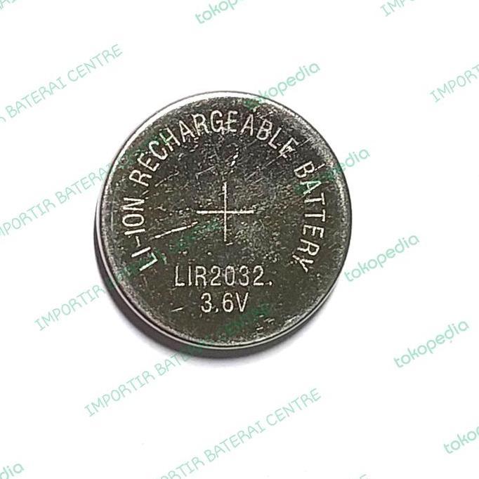 Baterai LIR2032 Lir2032 LIR 2032 3,6Volt Li-ion Rechargeable