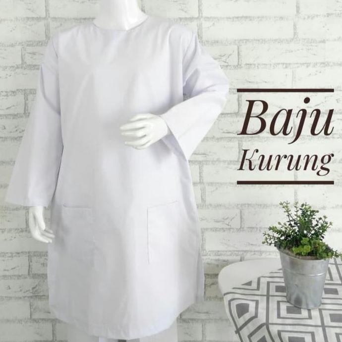BAJU KURUNG PADANG,ATASAN TUNIK PUTIH, SERAGAM SEKOLAH SD,SMP, SMA