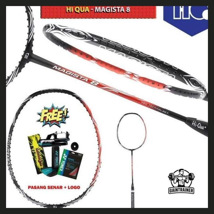 OLAHRAGA - HI QUA RAKET BADMINTON MAGISTA 8 SERIES RAKET LOKAL VIRAL PRIVASI AMAN