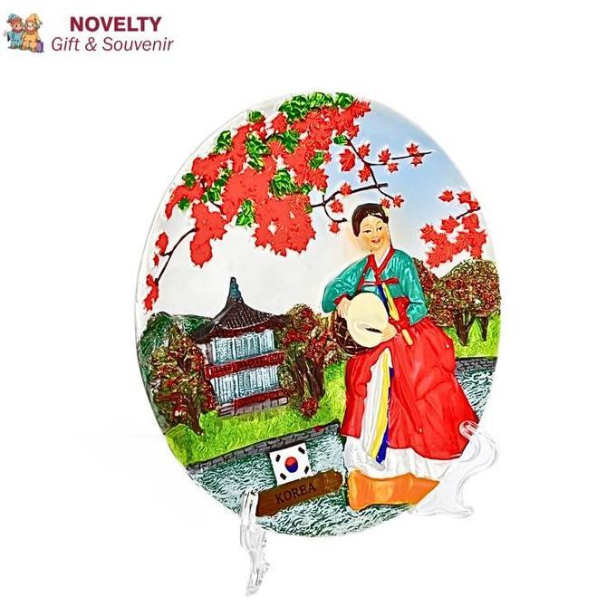 Cenderamata pajangan piring Korea souvenir Korea