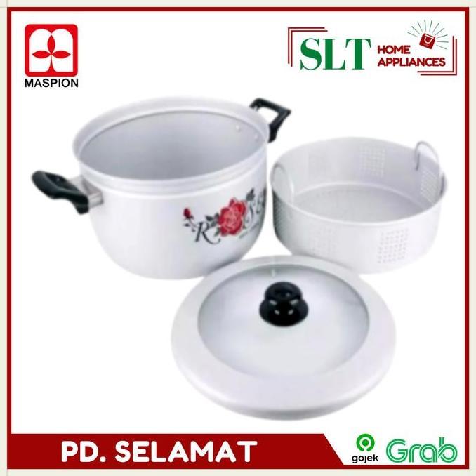 Maspion 33 CM Panca Guna Panci Kukus Steamer