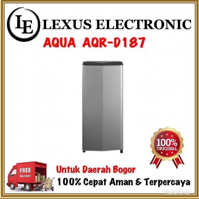 BEBAS ONGKIR - AQUA KULKAS 1 PINTU | AQR-D187 | AQR187 |