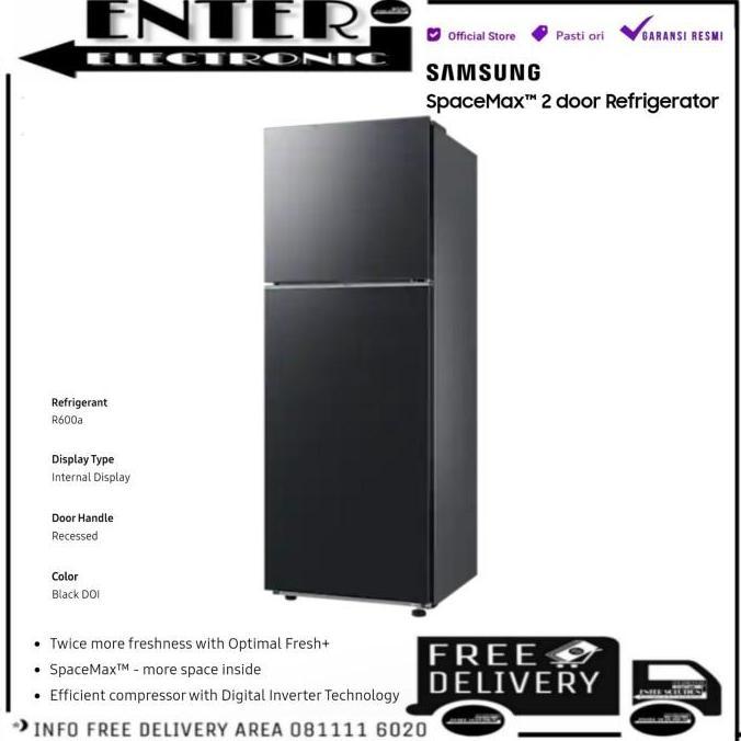 TERMURAH - SAMSUNG RT47CG6422B1 - KULKAS 2 PINTU UNGKEP SERIES RT47 RT 47CG6422B1