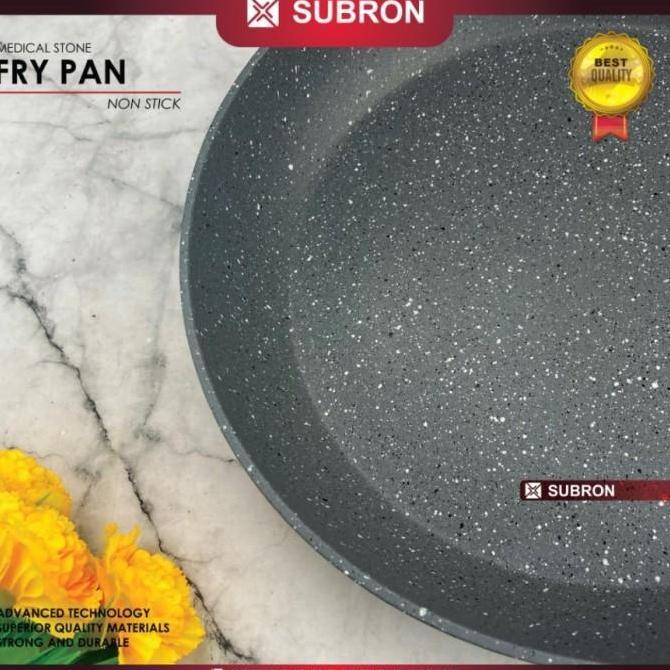 SUBRON FRYING PAN MEDICAL STONE NON-STICK KOMPOR INDUKS ANTI LENGKET