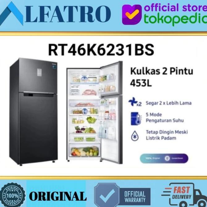 TERMURAH - Kulkas Samsung 2 Pintu RT46K6231BS Twin Cooling RT46K6231 Inverter