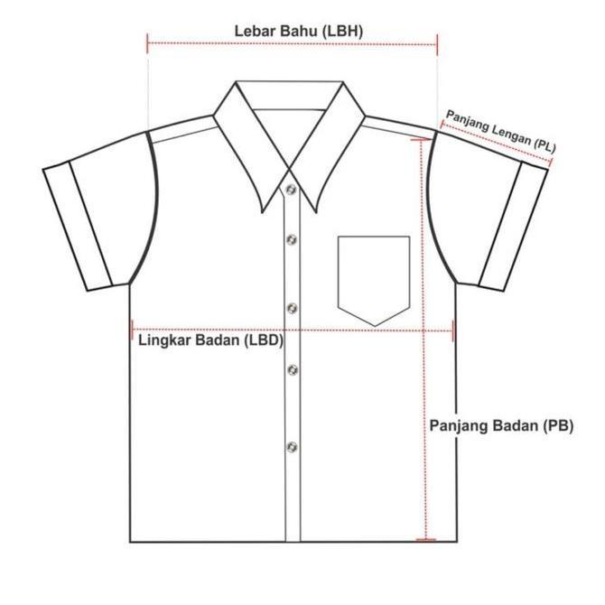 kemeja sd batik dasar merah seragam sekolah mr.ben