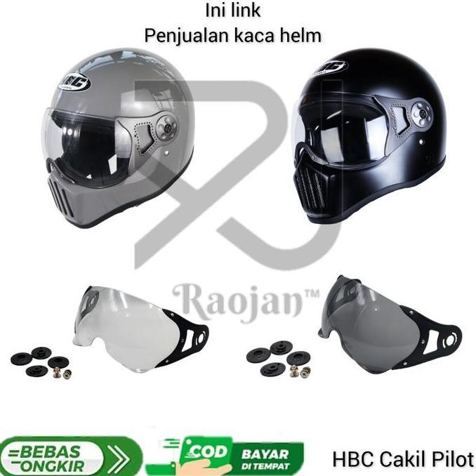 DF199>> Kaca helm Pilot HBC Visor helm HBC Pilot