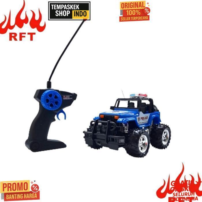 Berkualitas Hengjian Mainan Anak Rc Mobil Bigfoot Jeep Remote Tembak Skala 1:24 Police Car Series Su