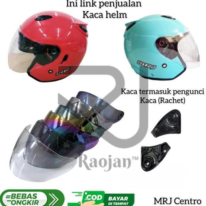 DF202>> Kaca helm MRJ Centro Visor helm MRJ Centro Rachet
