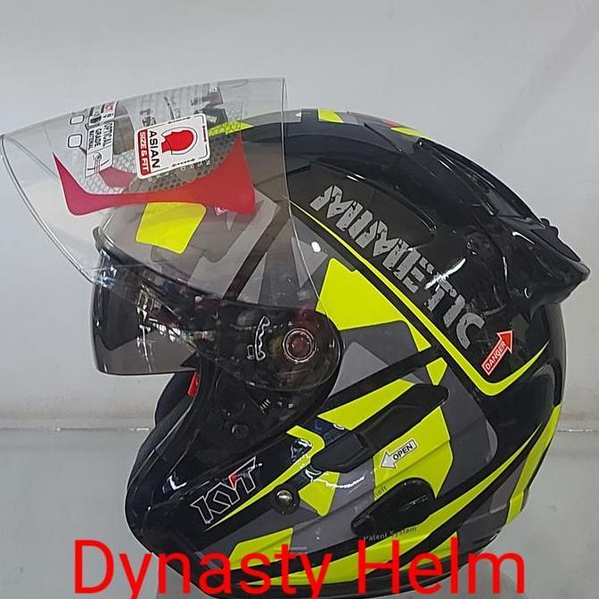 KYT GALAXY FLAT R MOTIF BLACK/YELLOW #4