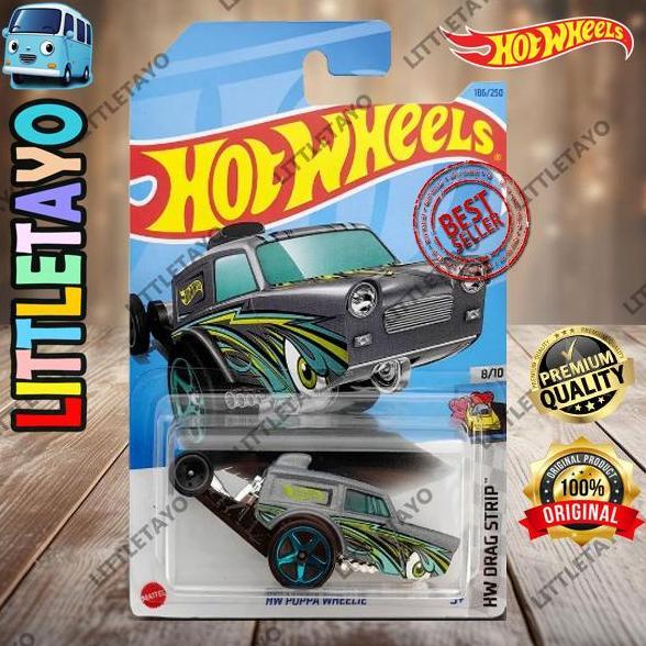 HOTWHEELS HW POPPA WHEELIE 2023 KUNING TRACK STARS BALAP TOWING TRUCK