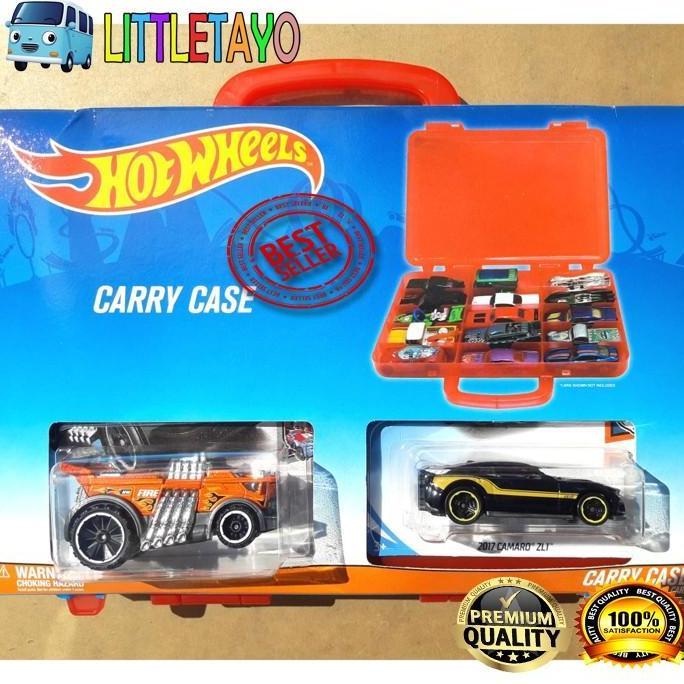 HOTWHEELS HOT BOX TAS KOPER CARRY CASE With cars DIECAST ORIGINAL