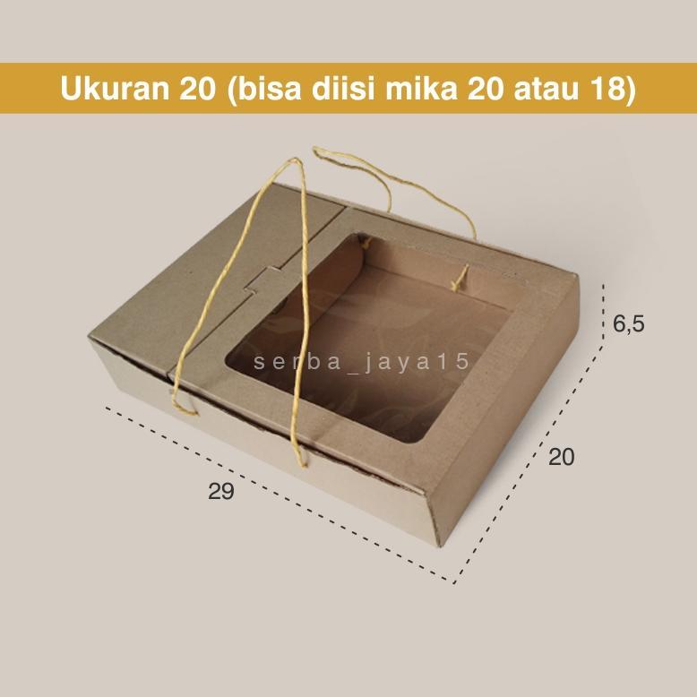 Bisa Cod Box Sekat Nasi + Minuman Kardus Sekat Eflute Ukuran 20 Dan 22 ||