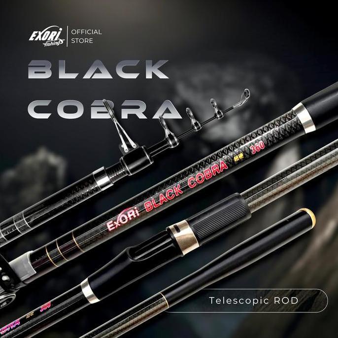 Joran Telescopic Exori Black Cobra 360 s/d 450 | Joran Telescopic | Surf Rod