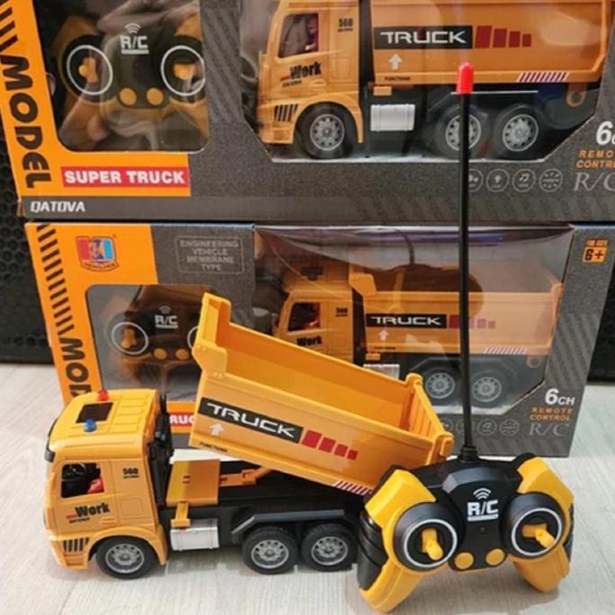Mainan RC Dump Truk Pasir Remote Control - Tidak Ada Merk - Toys Anak Baterai rc  truk canter rc  be