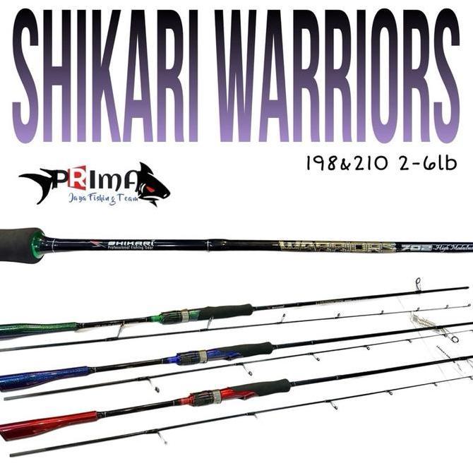 Joran shikari warrior 198 210cm alat pancing casting ultralight
