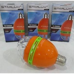STARLUX Lampu Disco Putar Tri Color / LED Disco Warna Warni