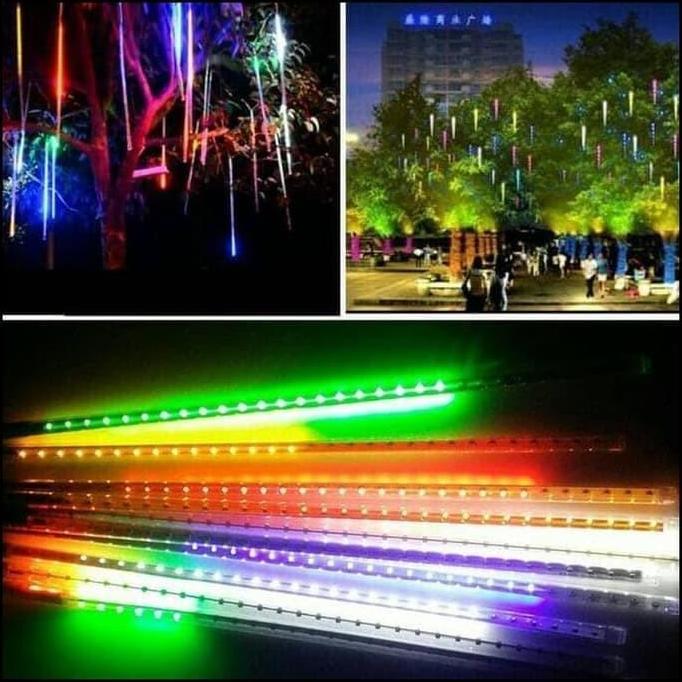 Lampu Meteor LED Warna Warni 50 cm Hujan Meteor Mitsuyama