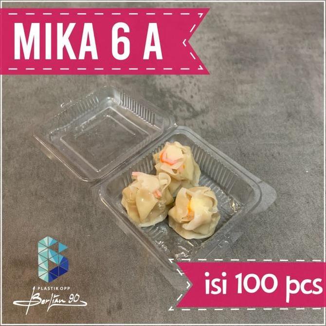 Mika Kotak Plastik 6A - Mika Kue Makanan Jajanan / Mika Kemasan 6A