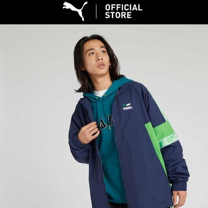 PUMA Jaket Tenun Pria Club Navy