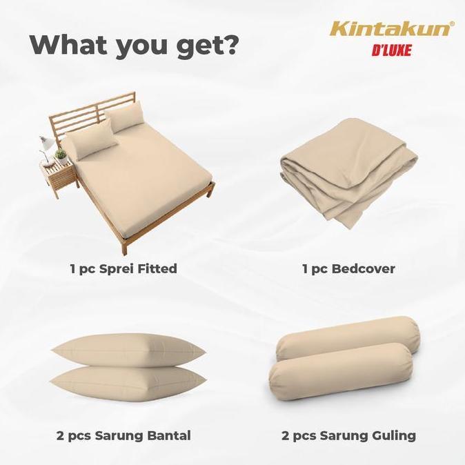 Kintakun Bedcover Set Flat 160x200 / 180x200 Amina Aesthetic Dluxe