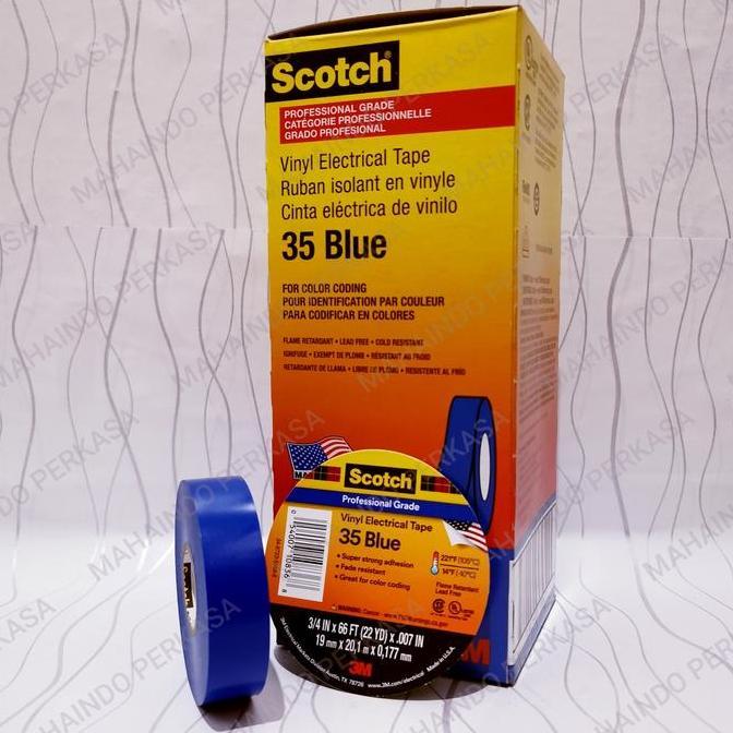 Premium 3M Scotch 35 Isolasi Biru Promo