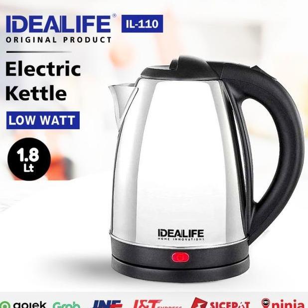 Teko Listrik Stainless Otomatis Electric Kettle Low Watt