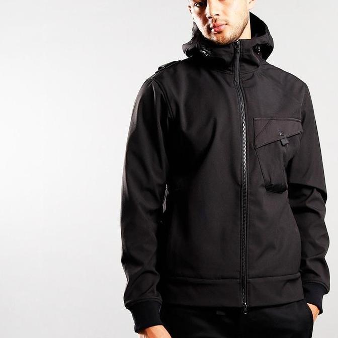 Promo Ma Strum Softshell Chest Pocket Jacket (Black) Original COD