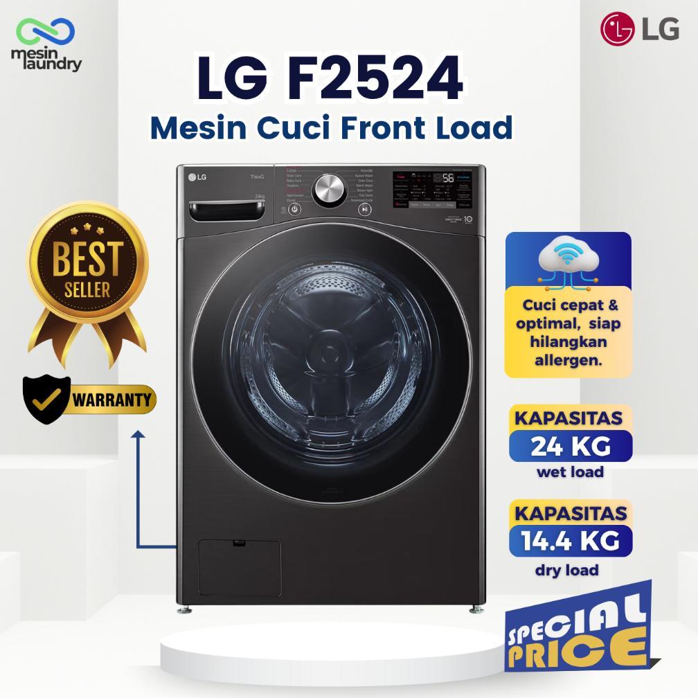 LG F2724 Mesin Cuci Front Load 24 Kg AI DD Turbowash Steam ThinQ