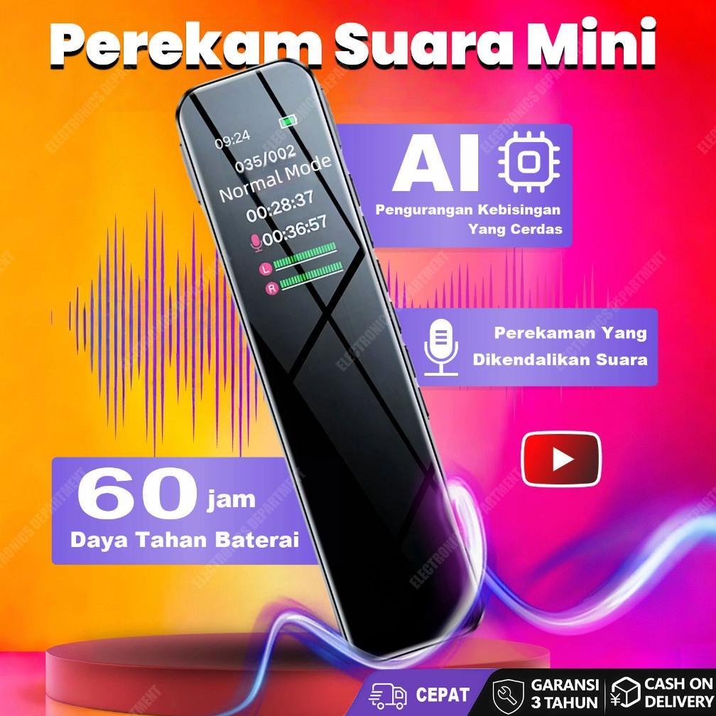 Alat Perekam Suara Tersembunyi Mini Voice Recorder Dital Voice Recorder Perekaman Pena Perekam Kecil