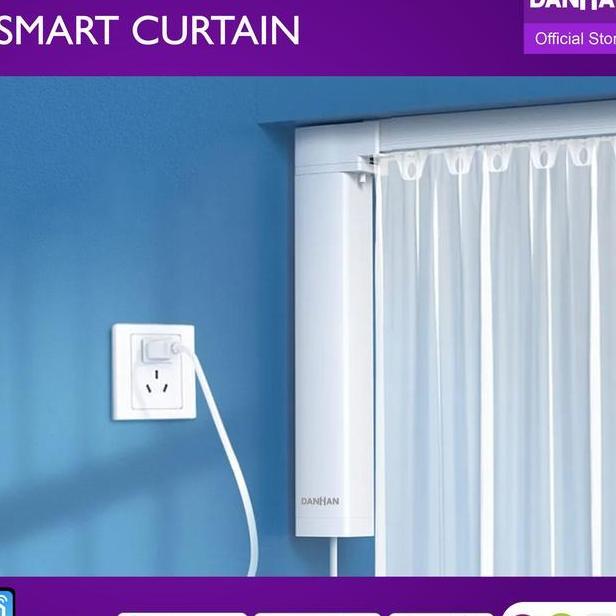 Rel Gorden Otomatis Remote Control Melalui Smartphone Smart Curtain Expandable Danhan Curtain Adjust
