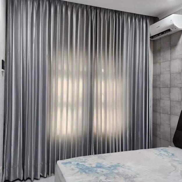 Gorden Jendela Blaout Custom Polos Mewah Elegan Gorden Hotel