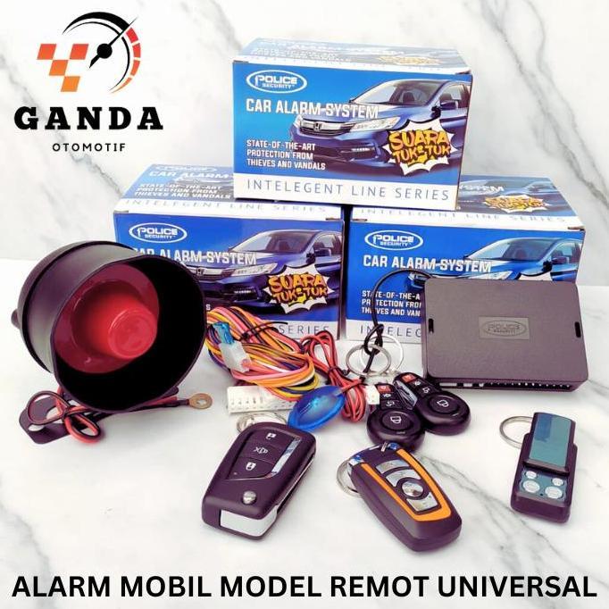 ALARM MOBIL / ALARM POLICE MODEL REMOTE TOMBOL - UNIVERSAL