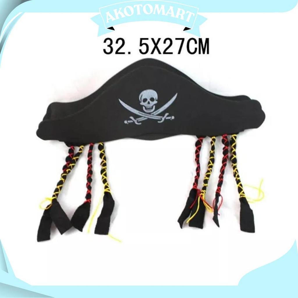 Cosplay Topi Kepang Bajak Laut Jack Sparrow Best Seller