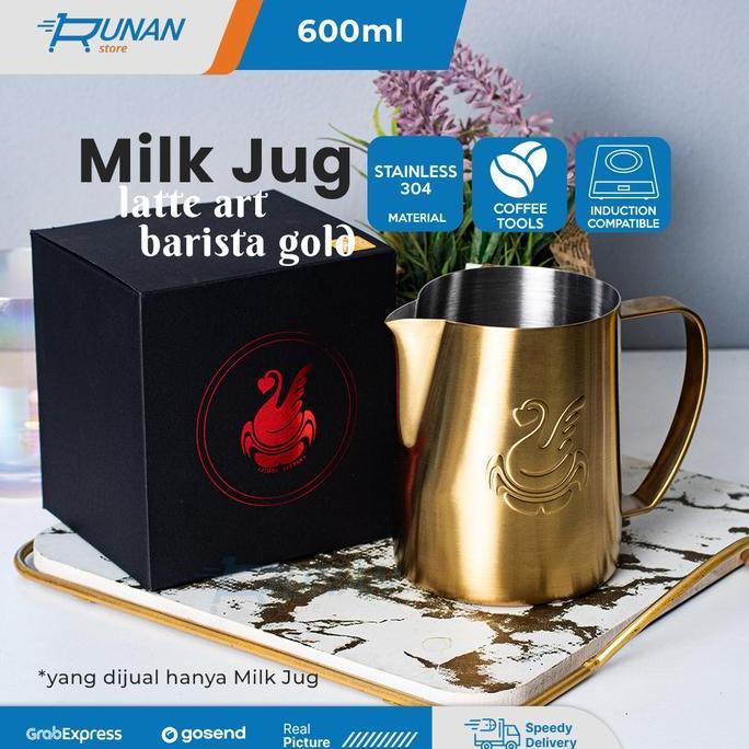 HARGA DISC - Milk Jug Sharp Spout 600ml NOT Jibbi Jug - Milk Jug Latte Art Barista